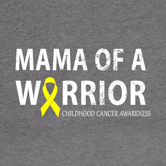 Mama of a Warrior Childhood Cancer awarness by  Isis.Egy